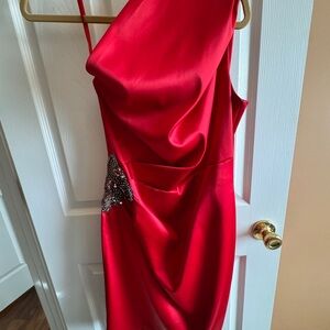 Eliza J Vibrant Red Dress